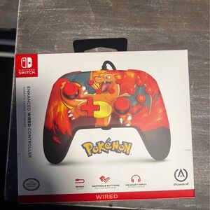 Enhanced Wired Controller for Nintendo Switch - Charizard Design
